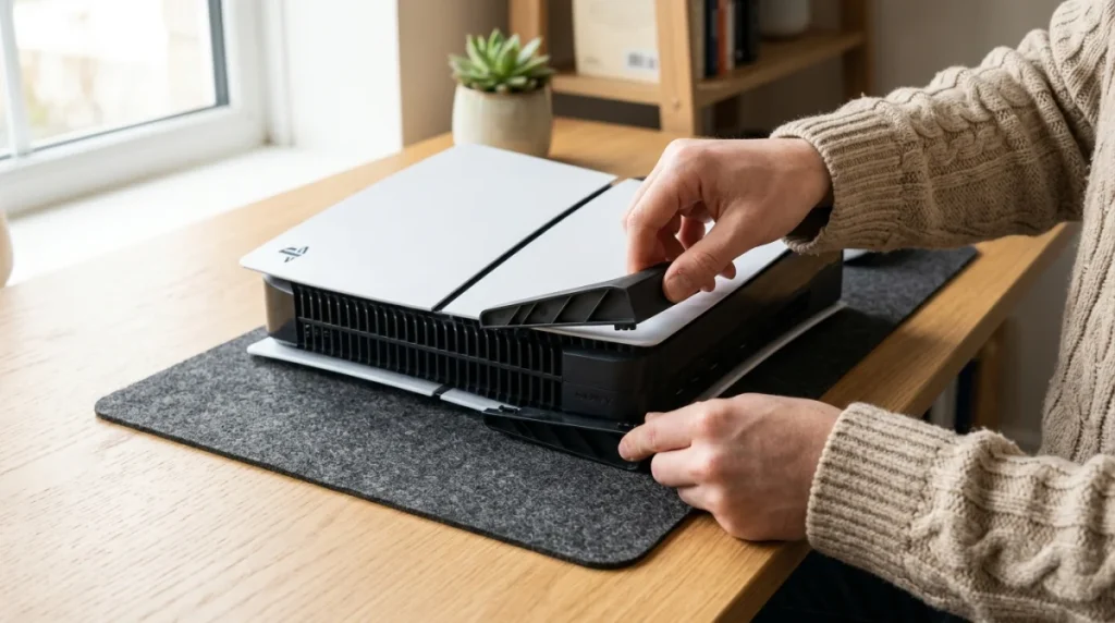 PS5 couchée, les règles à suivre sans se tromper